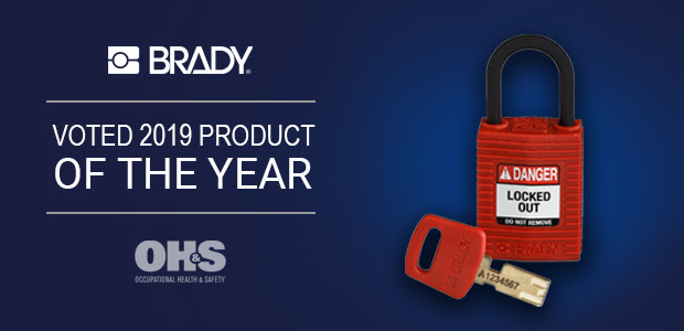 Candados de bloqueo Brady SafeKey, premiados por la OH&S