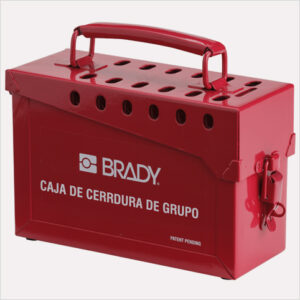Cajas portátiles de metal para bloqueo grupal, Brady